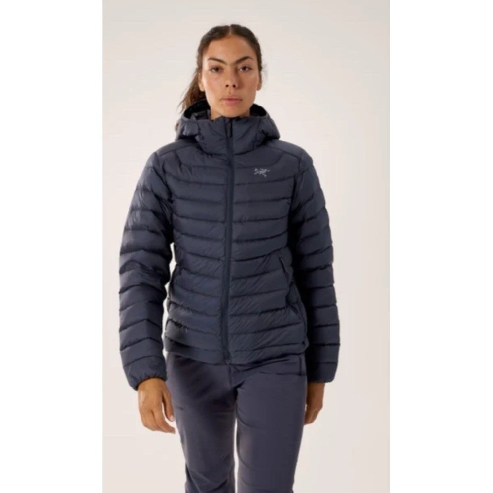 Arc'teryx Women Size XL Cerium Hoody Quilted Coat Dark Sapphire Blue 850 ‼️READ